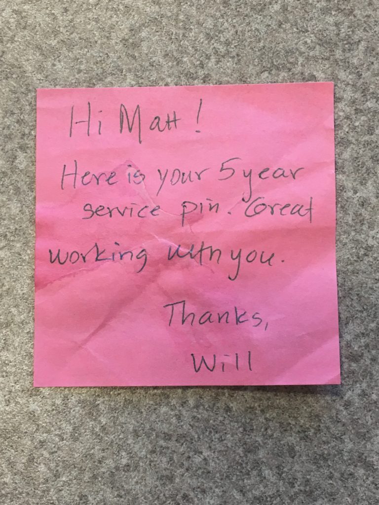 Post-It Note Message