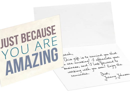 Thank You Card Example