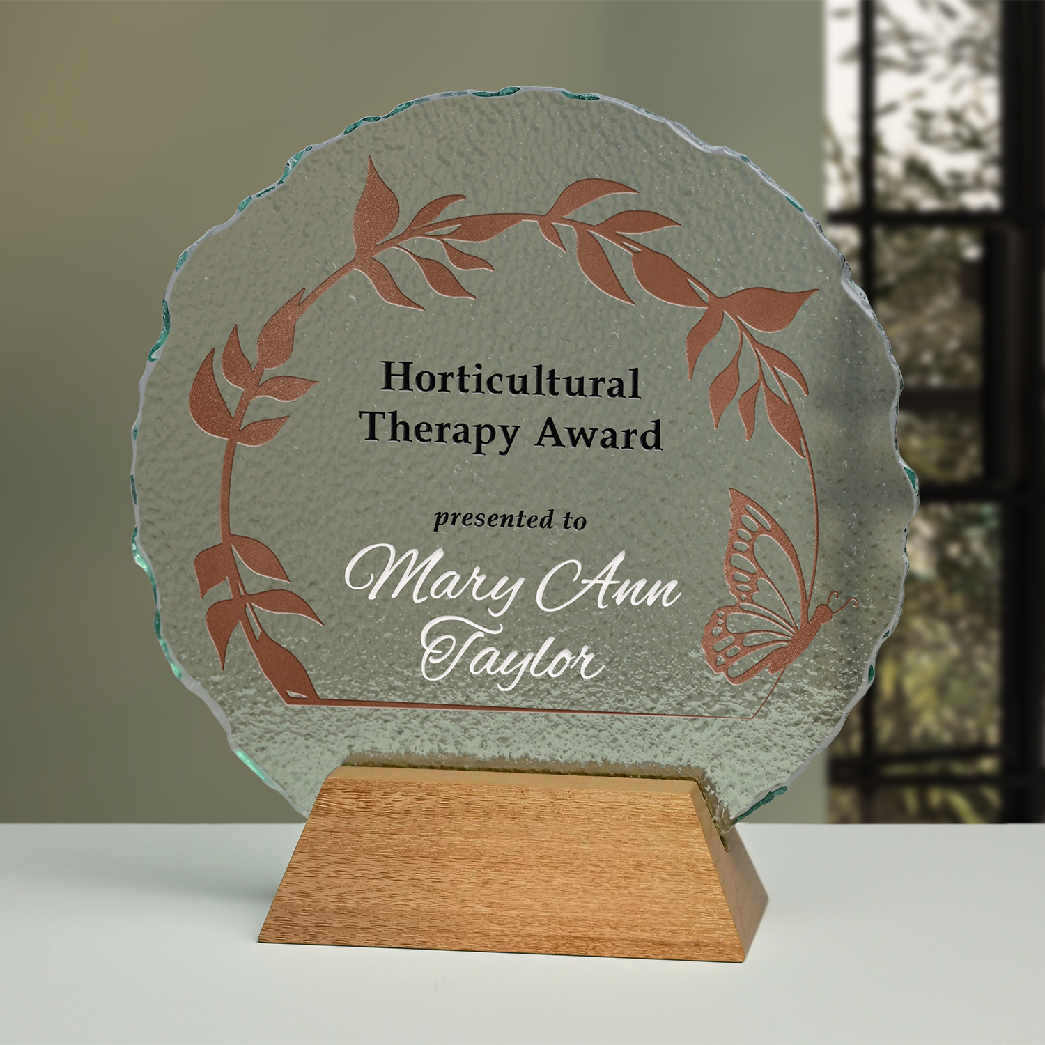 Image of Crystal-D Rio Circle Edged Award