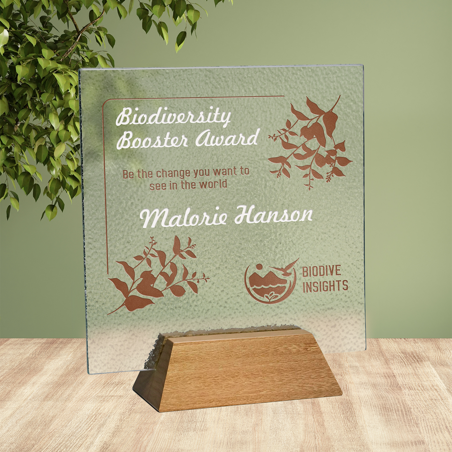 Image of Crystal-D Rio Square Award